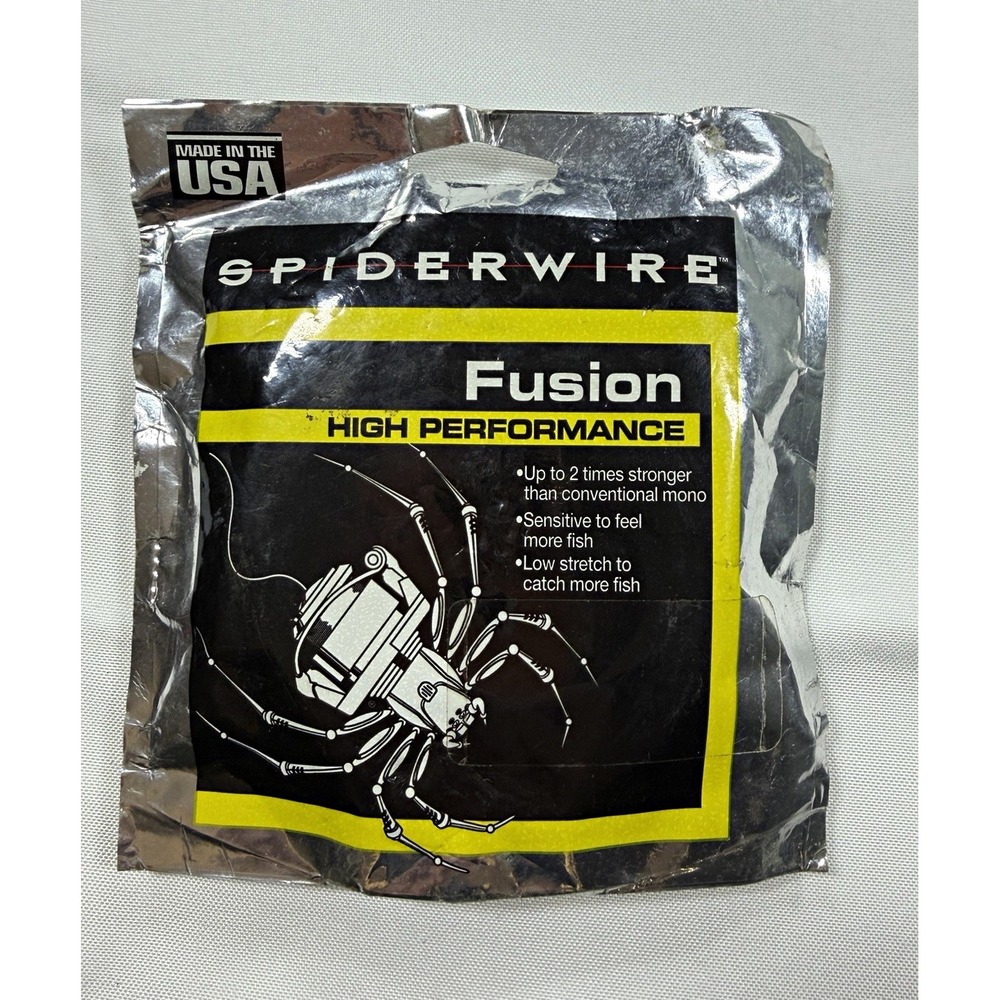 Vtg Spiderwire Fusion Fishing Line Spectra JWA 20lb 125yd USA TF-125-20CL NOS
